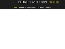Tablet Screenshot of brandconstructionllc.com